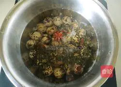 Illustration of how to make spiced quail eggs 8