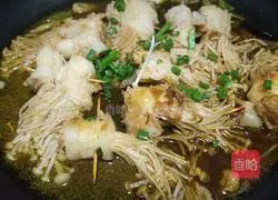 Fat Cow Illustration of how to make enoki mushrooms 7