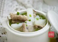 White radish pork ribs soup recipe 11