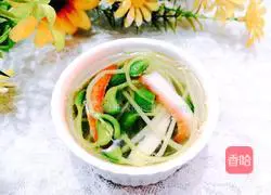 Crab Illustration of how to make willow sprout soup 15