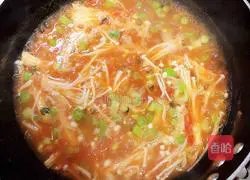 Tomato Enoki Mushroom Soup Recipe Illustration 14