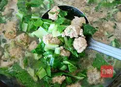 Illustration of how to make cabbage and meatball soup 8