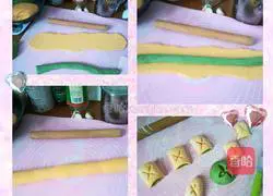 Illustration of how to make carrot, spinach and two-color steamed buns 5