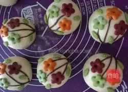 Illustration of how to make flower buns 9