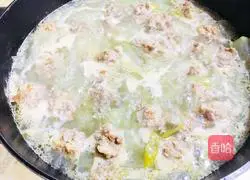 Winter Melon Meatball Soup Recipe Illustration 7