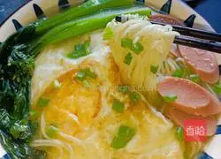 Eggs Illustration of how to make bamboo noodles 1