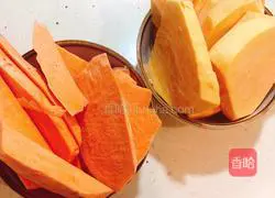 Illustration of how to make sweet potato pancakes 1