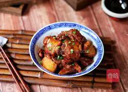 Illustration of making sauce-flavored pork ribs 15