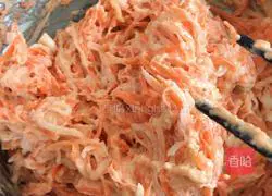 Illustration of how to make radish cake 6