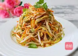 Illustration of how to make cold bean sprouts 8