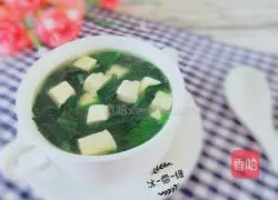 Spinach and tofu soup recipe 1