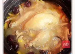 Illustration of how to make mushroom nourishing chicken soup 7