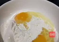 Illustration of how to make sophora flower cookies 3