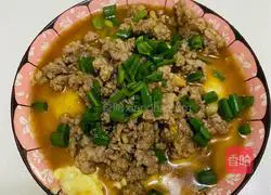 Illustration of how to make steamed eggs with minced meat 5