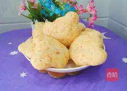 Illustration of how to make carrot steamed buns (little bear head shape) 22