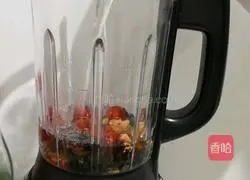 Illustration of how to make black sesame and walnut dew 2