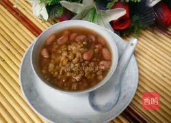 Illustration of how to make mung bean syrup 4