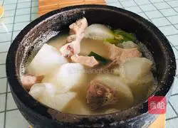 White radish and pig lung soup recipe 10