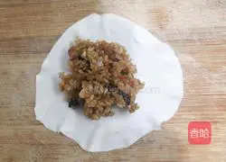 Illustration of how to make salted egg yolk and pork floss siomai 19