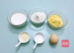 Illustration of how to make corn muffins 1