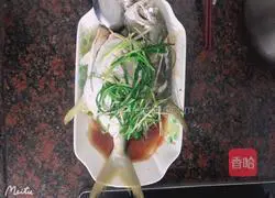 Illustration of how to make steamed pomfret 6