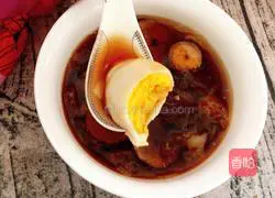 Illustration of how to make blood-tonifying egg custard 10