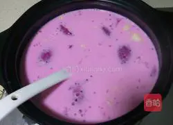 Dragon fruit durian coconut milk west Mi Lu's recipe illustration 3