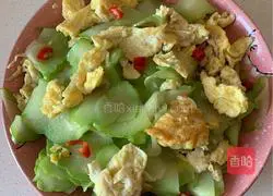 Illustration of how to make chayote and scrambled eggs 8