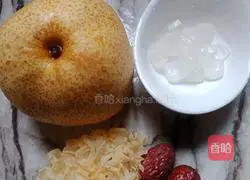 # steamed vegetables# Illustration of how to make rock sugar white fungus and snow pear 2
