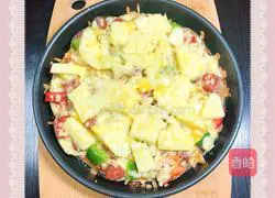 Illustration of how to make Hawaiian fruit pizza 13