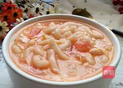 Illustration of how to make tomato and egg noodles 12