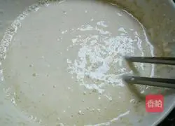 Illustration of how to make white sesame flour cake 6