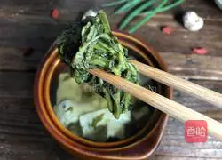 Illustration of how to make moxa leaf tofu soup 8