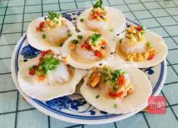 Illustration of how to make steamed scallops with oyster sauce and garlic chili sauce 12