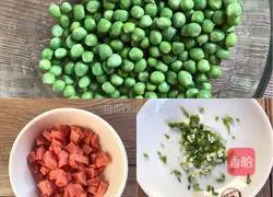 Illustration of how to make pea cake 1