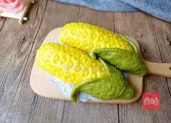 Illustration of making corn buns 18