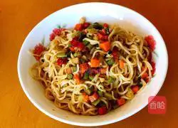 Illustration of how to make colorful Ding Ding noodles 9