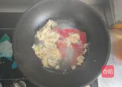 Illustration of how to make tomato and egg noodles 2