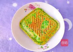 Illustration of how to make leek, egg and glutinous rice pancakes 11