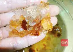 Illustration of how to make peach gum stewed with snow pear 3