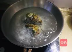 Illustration of how to make fish head and tofu soup 3