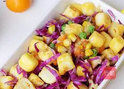 Illustration of how to make steamed buns and vegetable salad 15