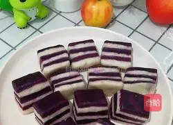 Illustration of how to make purple sweet potato and yam steamed buns 16