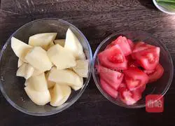 Illustration of tomato and potato stewed beef 10