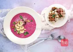 Illustration of how to make dragon fruit and banana smoothie 5