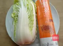 Illustration of how to make cabbage plain noodles 1