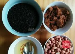 Illustration of how to make peanut sesame candy 1