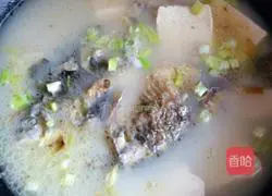 Illustration of how to make crucian carp tofu soup 9