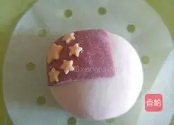 Illustration of how to make holiday cake pattern steamed buns 8