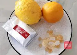 Illustration of how to make fresh orange lemon tea 1